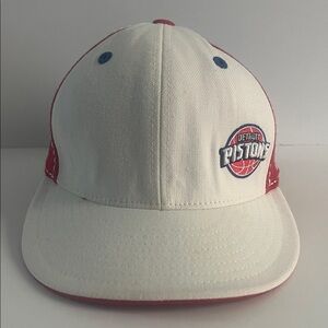 Adidas Fitted Detroit Pistons NBA Hat Sz 7 3/8*used*